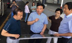 市人大調研組一行調研雙益污水處理二期及徽州現代物流園(一期) 倉儲項目